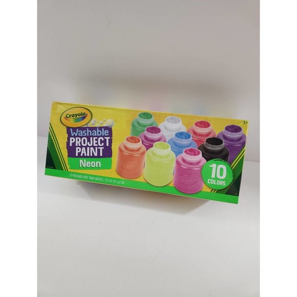 Crayola - Neon Washable Project Paint (1 10pk) - Picture 1 of 12